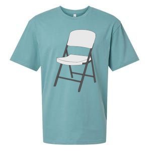 White Folding Chair Sueded Cloud Jersey T-Shirt