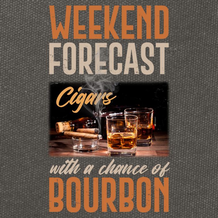 Weekend Forecast Cigars With Chance Bourbon Cotton Canvas Backpack