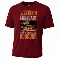 Weekend Forecast Cigars With Chance Bourbon Performance Shirt