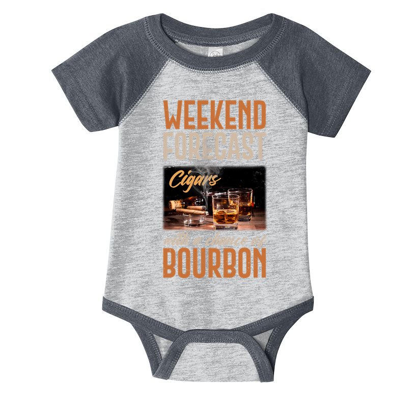 Weekend Forecast Cigars With Chance Bourbon Infant Baby Jersey Bodysuit