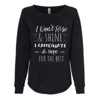 Womens Funny Coffee, Coffee Lover Saying Gift For Her Mom Wine Womens California Wash Sweatshirt