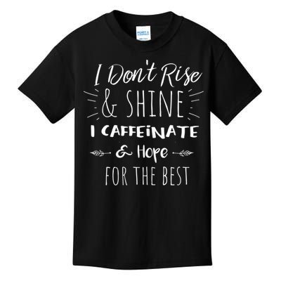 Womens Funny Coffee, Coffee Lover Saying Gift For Her Mom Wine Kids T-Shirt