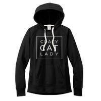 Wo Funny Crazy Cat Lady Gift, Cute Cat Lover Cozy Women's Fleece Hoodie