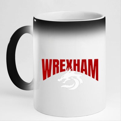 Wrexham Football Club Champion Wale 11oz Black Color Changing Mug