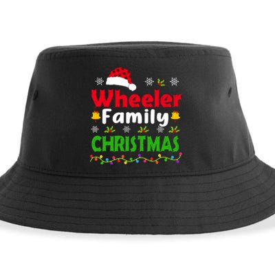 Wheeler Family Christmas Matching Funny Xmas Sustainable Bucket Hat