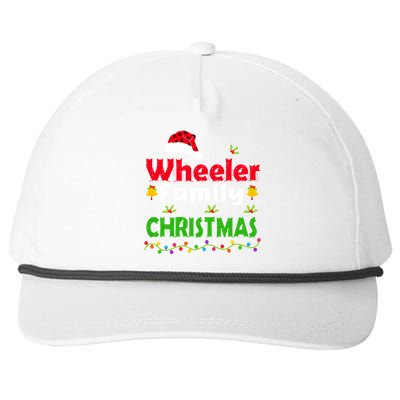 Wheeler Family Christmas Matching Funny Xmas Snapback Five-Panel Rope Hat