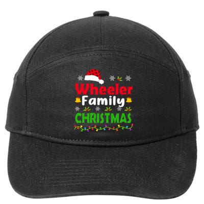 Wheeler Family Christmas Matching Funny Xmas 7-Panel Snapback Hat