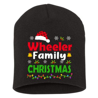 Wheeler Family Christmas Matching Funny Xmas Short Acrylic Beanie