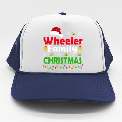 Wheeler Family Christmas Matching Funny Xmas Trucker Hat