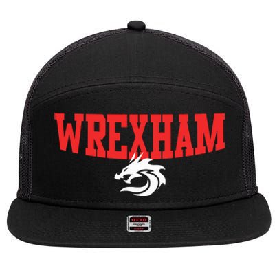 Wrexham Football Club Champion Wale 7 Panel Mesh Trucker Snapback Hat