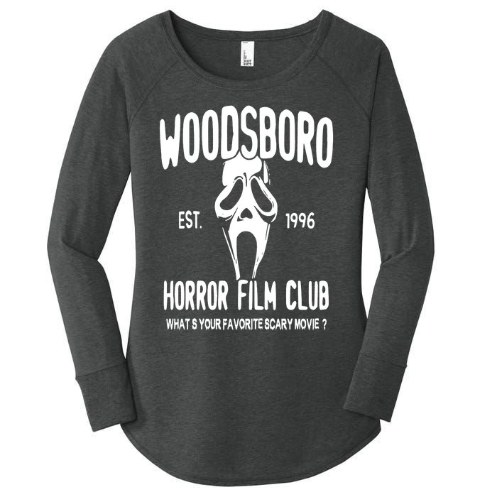 Woodsboro Film Club Scream Movie Women's Perfect Tri Tunic Long Sleeve Shirt