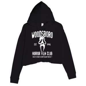 Woodsboro Film Club Scream Movie Crop Fleece Hoodie