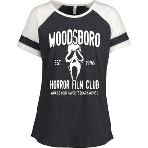 Woodsboro Film Club Scream Movie Enza Ladies Jersey Colorblock Tee