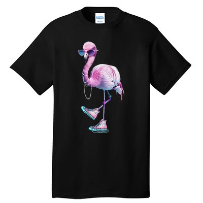 Women Flamingo Chucks And Pearls Funny Voting 2024 Tall T-Shirt