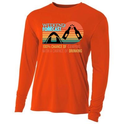 Weekend Forecast Camping With A Chance Of Drinking Cooling Performance Long Sleeve Crew