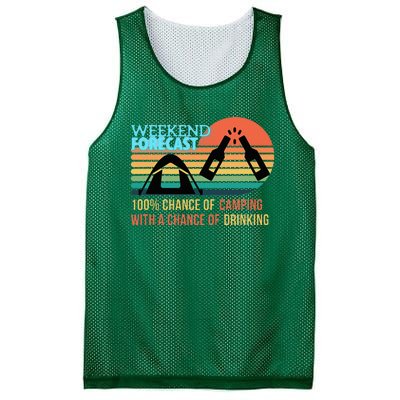 Weekend Forecast Camping With A Chance Of Drinking Mesh Reversible Basketball Jersey Tank