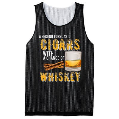 Weekend Forecast Cigars With Chance Of Whiskey Gifts Mesh Reversible Basketball Jersey Tank