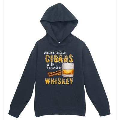 Weekend Forecast Cigars With Chance Of Whiskey Gifts Urban Pullover Hoodie