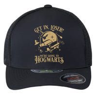 Wizard Flying Car Get In Loser Were Going To Hogwart Flexfit Unipanel Trucker Cap