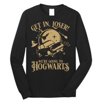 Wizard Flying Car Get In Loser Were Going To Hogwart Long Sleeve Shirt