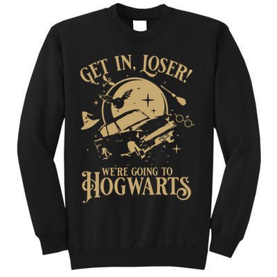 Wizard Flying Car Get In Loser Were Going To Hogwart Sweatshirt
