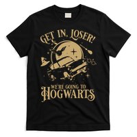 Wizard Flying Car Get In Loser Were Going To Hogwart T-Shirt