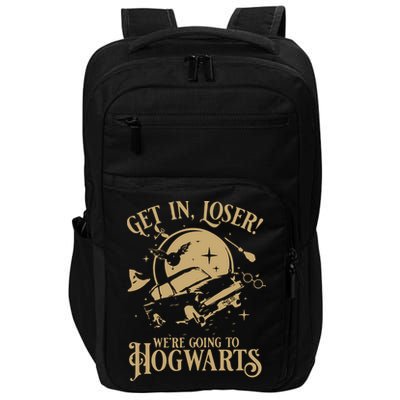 Wizard Flying Car Get In Loser Were Going To Hogwart Impact Tech Backpack