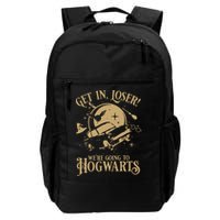 Wizard Flying Car Get In Loser Were Going To Hogwart Backpack