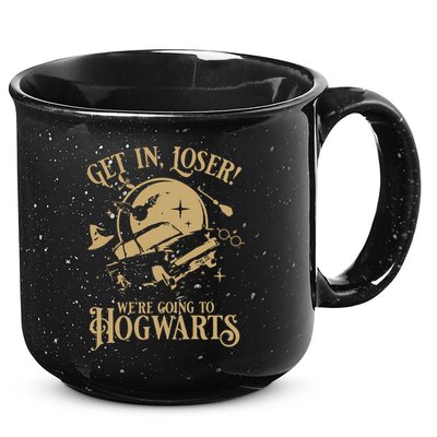 Wizard Flying Car Get In Loser Were Going To Hogwart 15oz Campfire Ceramic Mug
