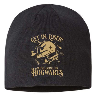 Wizard Flying Car Get In Loser Were Going To Hogwart Sustainable Beanie