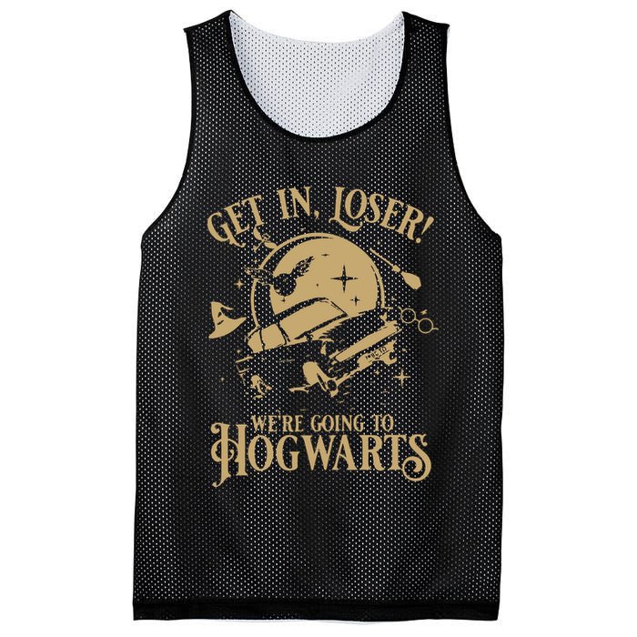 Wizard Flying Car Get In Loser Were Going To Hogwart Mesh Reversible Basketball Jersey Tank