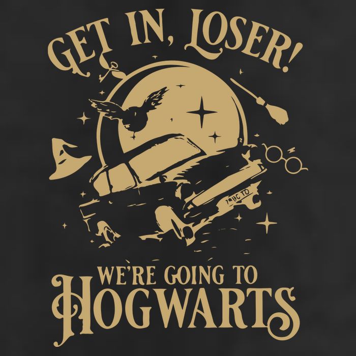 Wizard Flying Car Get In Loser Were Going To Hogwart Tumbler