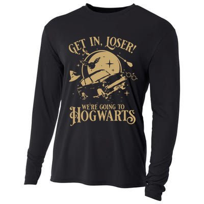 Wizard Flying Car Get In Loser Were Going To Hogwart Cooling Performance Long Sleeve Crew