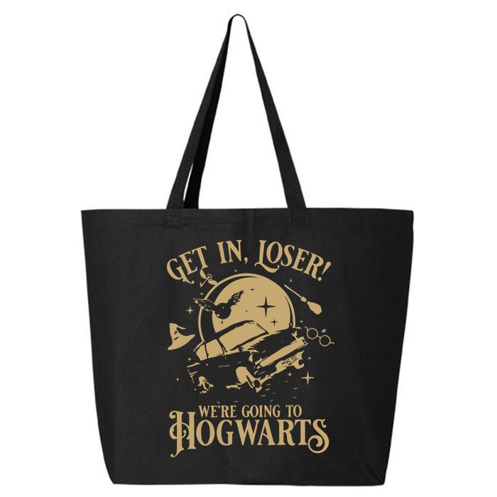 Wizard Flying Car Get In Loser Were Going To Hogwart 25L Jumbo Tote