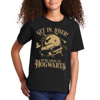 Wizard Flying Car Get In Loser Were Going To Hogwart Kids T-Shirt