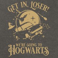 Wizard Flying Car Get In Loser Were Going To Hogwart Cotton Canvas Backpack