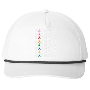 Warrior Fighter Cancer Survivor Awareness World Cancer Day Snapback Five-Panel Rope Hat