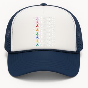 Warrior Fighter Cancer Survivor Awareness World Cancer Day Trucker Hat