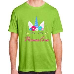 Womens Funny Costume Unicorn Mom Mother's Day Mamacorn Adult ChromaSoft Performance T-Shirt