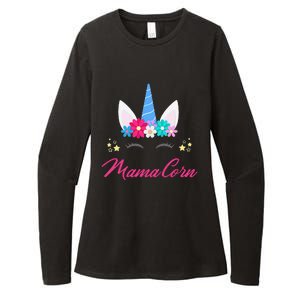 Womens Funny Costume Unicorn Mom Mother's Day Mamacorn Womens CVC Long Sleeve Shirt