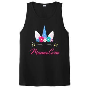 Womens Funny Costume Unicorn Mom Mother's Day Mamacorn PosiCharge Competitor Tank