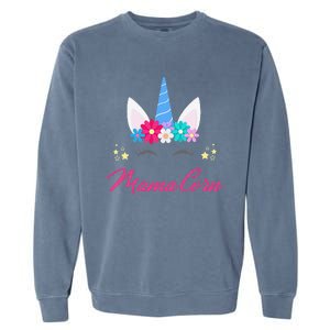 Womens Funny Costume Unicorn Mom Mother's Day Mamacorn Garment-Dyed Sweatshirt