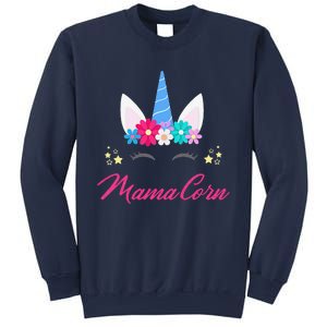 Womens Funny Costume Unicorn Mom Mother's Day Mamacorn Sweatshirt