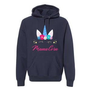 Womens Funny Costume Unicorn Mom Mother's Day Mamacorn Premium Hoodie