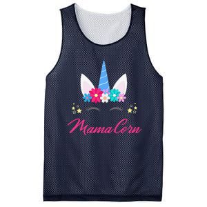 Womens Funny Costume Unicorn Mom Mother's Day Mamacorn Mesh Reversible Basketball Jersey Tank