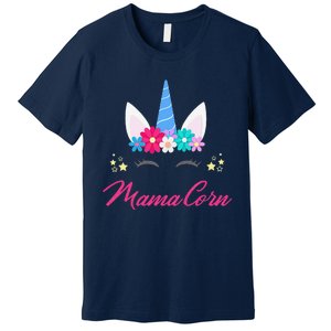 Womens Funny Costume Unicorn Mom Mother's Day Mamacorn Premium T-Shirt