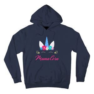 Womens Funny Costume Unicorn Mom Mother's Day Mamacorn Tall Hoodie