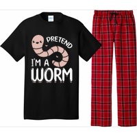 Worm Farm Cute Worm Composting Worm Lover Pretend I'm A Worm Pajama Set