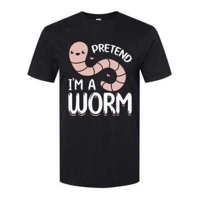 Worm Farm Cute Worm Composting Worm Lover Pretend I'm A Worm Softstyle CVC T-Shirt