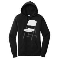 White Folding Chair Women's Pullover Hoodie